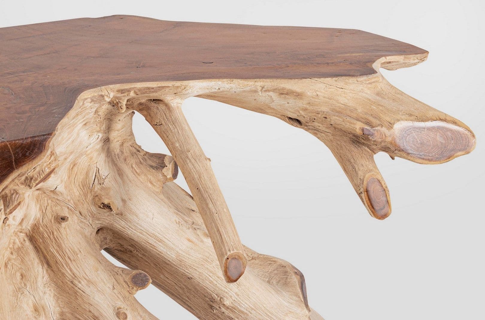 Consolle "Lisandra" struttura in radici di teak originali per decorazioni ambienti in Credenze Decor Space - Altamura, commercioVirtuoso.it