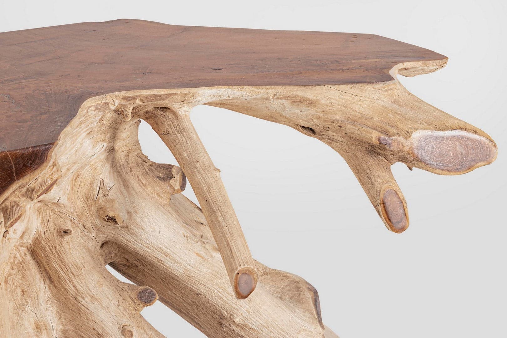 Consolle "Lisandra" struttura in radici di teak originali per decorazioni ambienti in Credenze Decor Space - Altamura, commercioVirtuoso.it