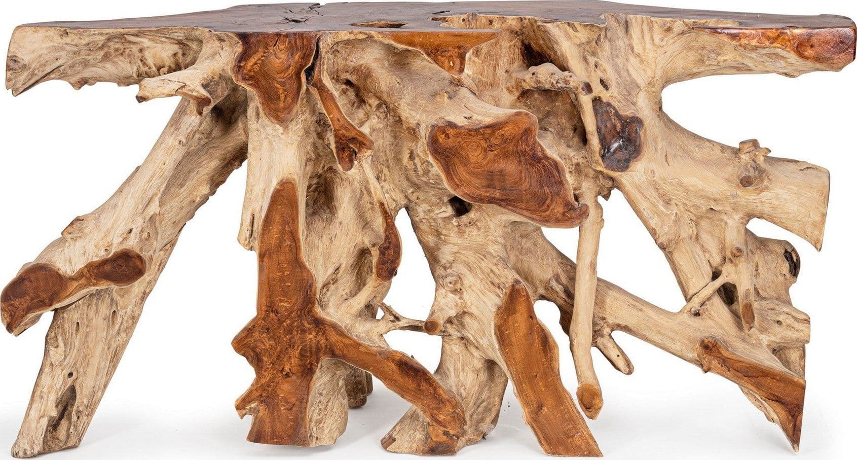 Consolle "Lisandra" struttura in radici di teak originali per decorazioni ambienti in Credenze Decor Space - Altamura, commercioVirtuoso.it