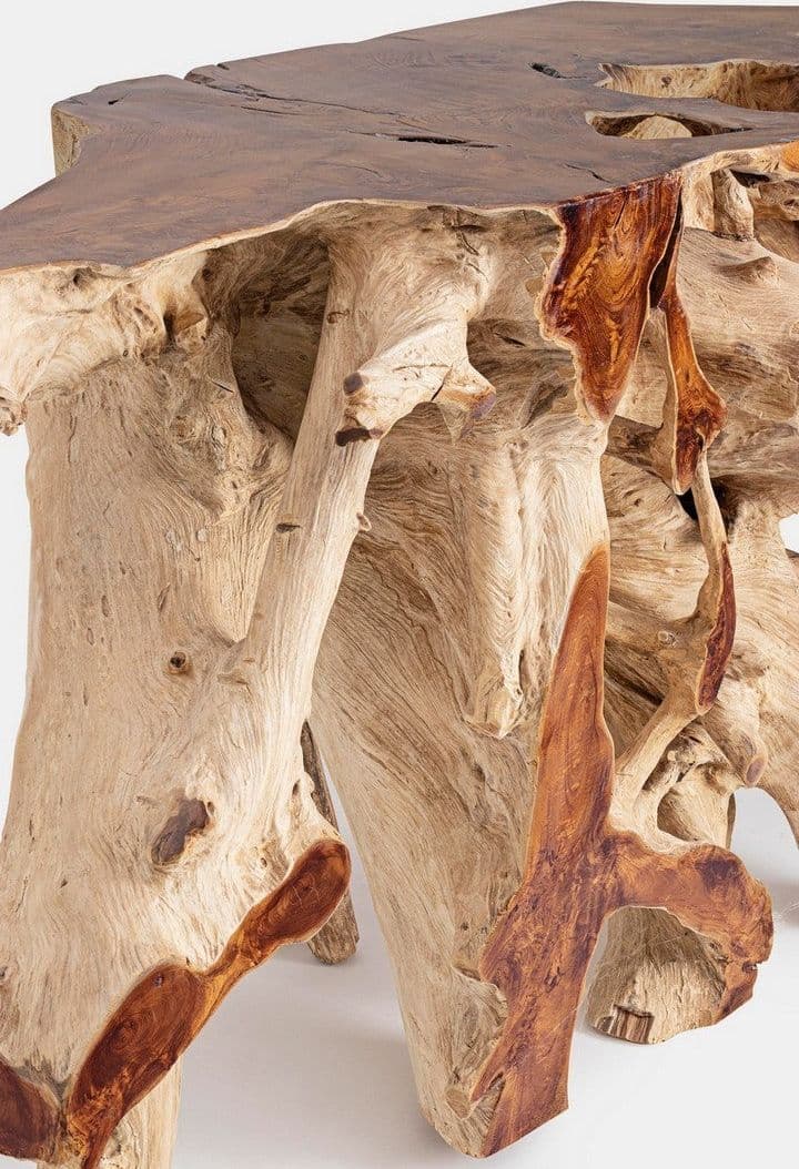 Consolle "Lisandra" struttura in radici di teak originali per decorazioni ambienti in Credenze Decor Space - Altamura, commercioVirtuoso.it