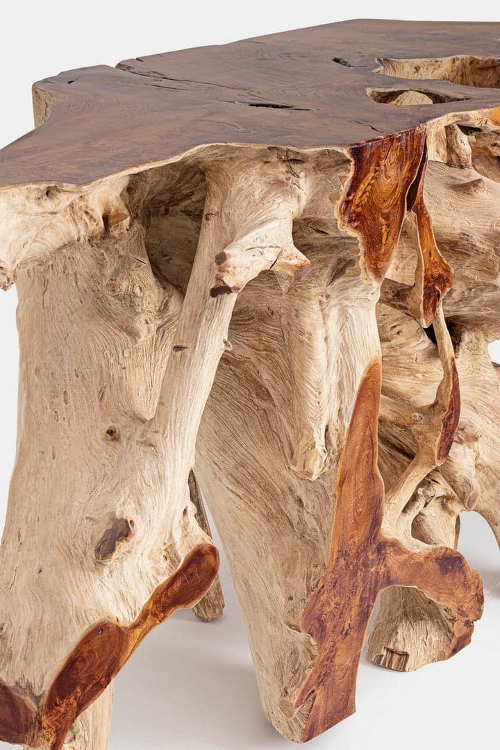 Consolle "Lisandra" struttura in radici di teak originali per decorazioni ambienti in Credenze Decor Space - Altamura, commercioVirtuoso.it