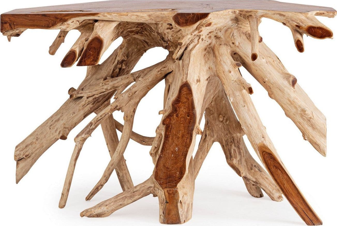 Consolle "Lisandra" struttura in radici di teak originali per decorazioni ambienti in Credenze Decor Space - Altamura, commercioVirtuoso.it