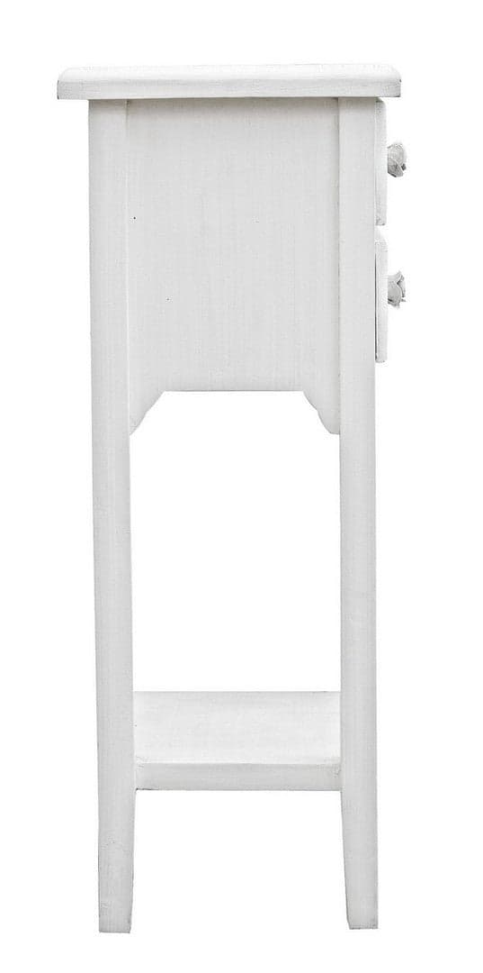Mobiletto "Blanc" struttura in legno MDF con 2 cassetti per interni in Comò e cassettiere Decor Space - Altamura, commercioVirtuoso.it