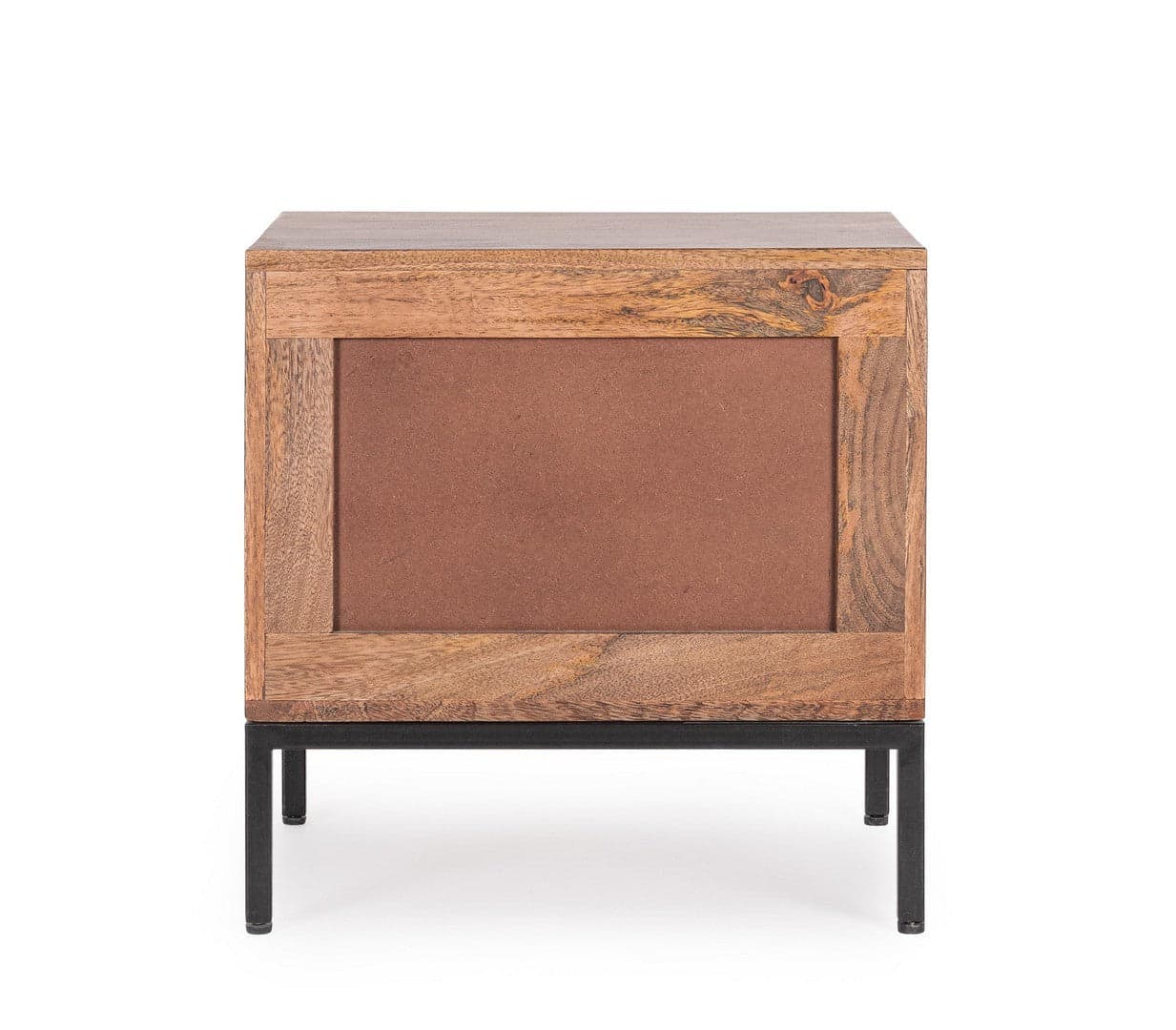 Comodino "Kindia" struttura in legno di mango massiccio per interni in Comodini Decor Space - Altamura, commercioVirtuoso.it