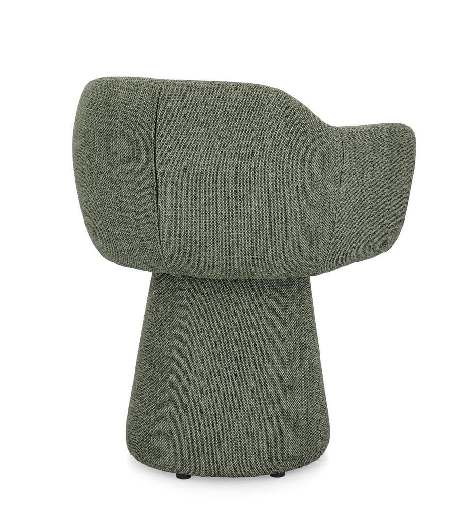 Poltrona girevole "Lottie" base in compensato e schienale in acciaio per interno in Poltrone Decor Space - Altamura, commercioVirtuoso.it