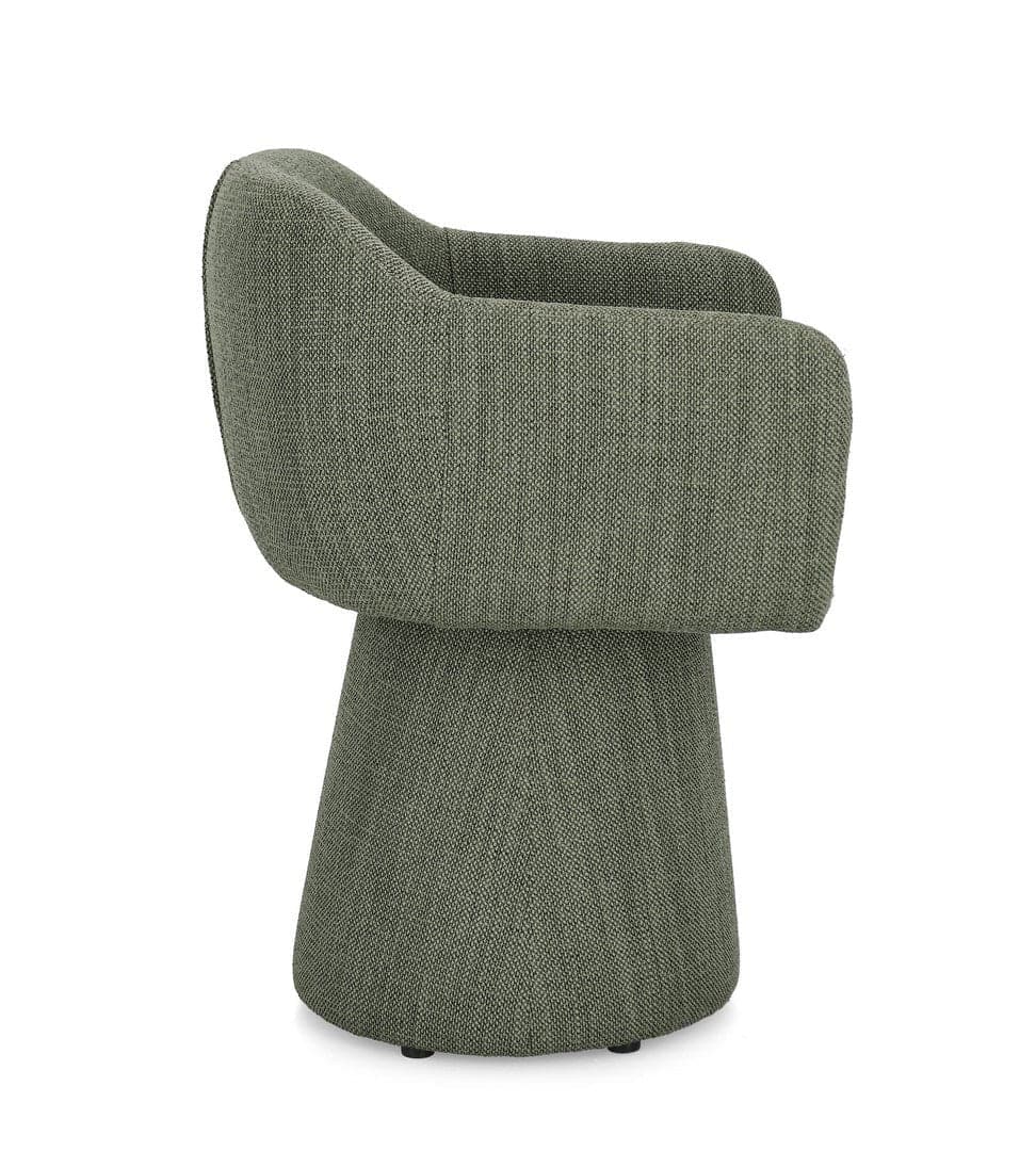 Poltrona girevole "Lottie" base in compensato e schienale in acciaio per interno in Poltrone Decor Space - Altamura, commercioVirtuoso.it