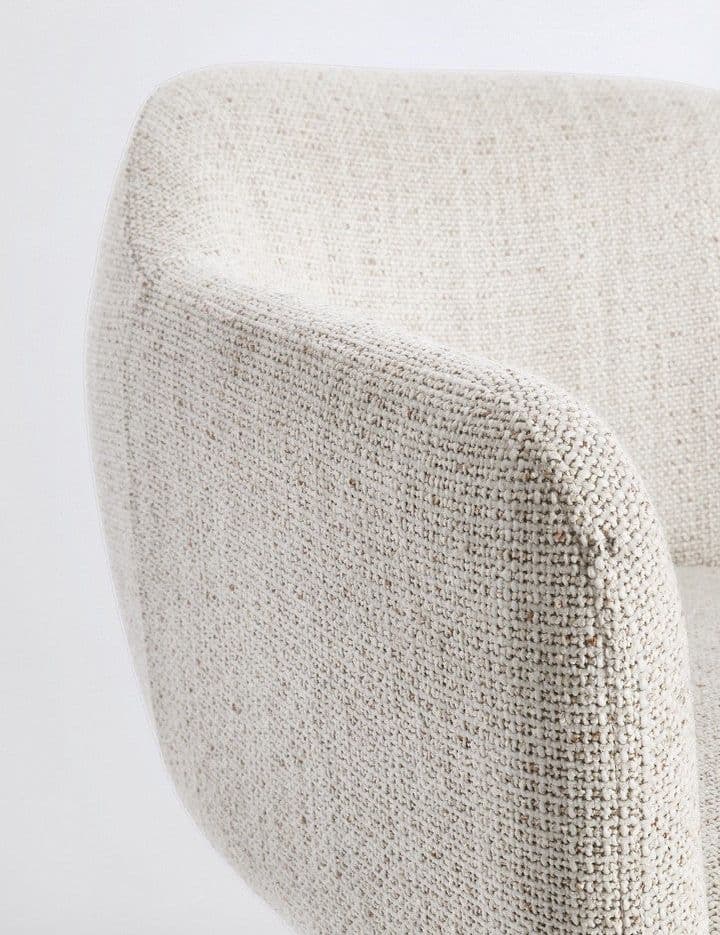Poltrona girevole "Lottie" base in compensato e schienale in acciaio per interno in Poltrone Decor Space - Altamura, commercioVirtuoso.it