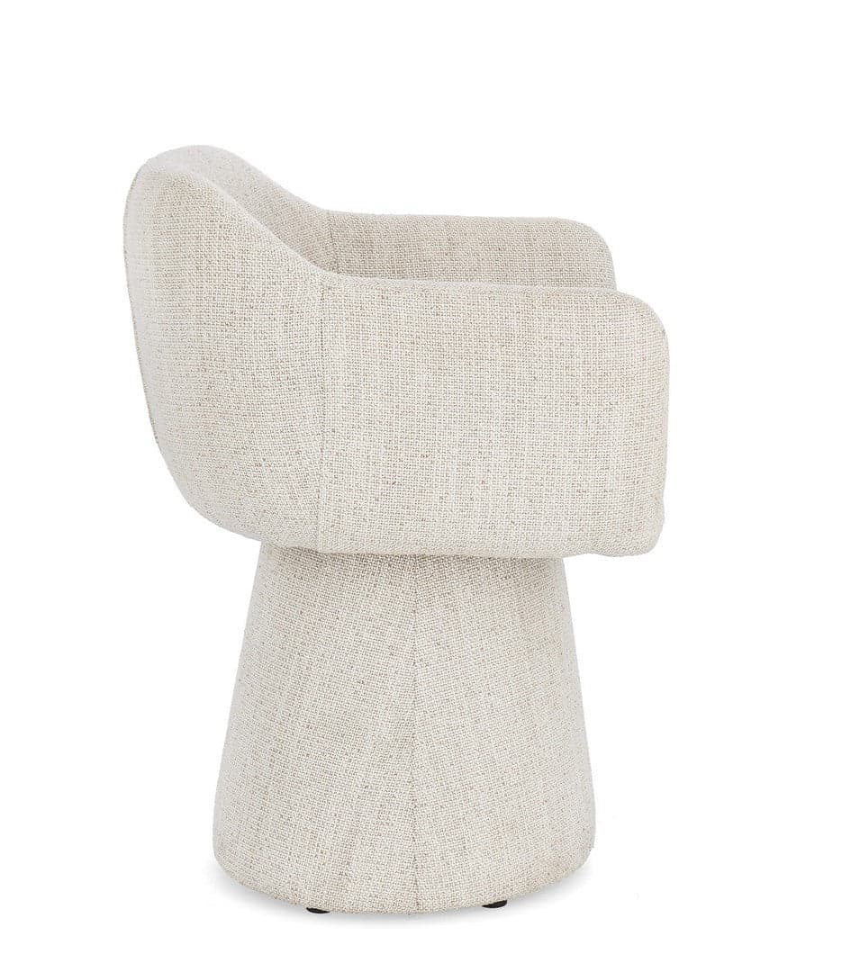 Poltrona girevole "Lottie" base in compensato e schienale in acciaio per interno in Poltrone Decor Space - Altamura, commercioVirtuoso.it