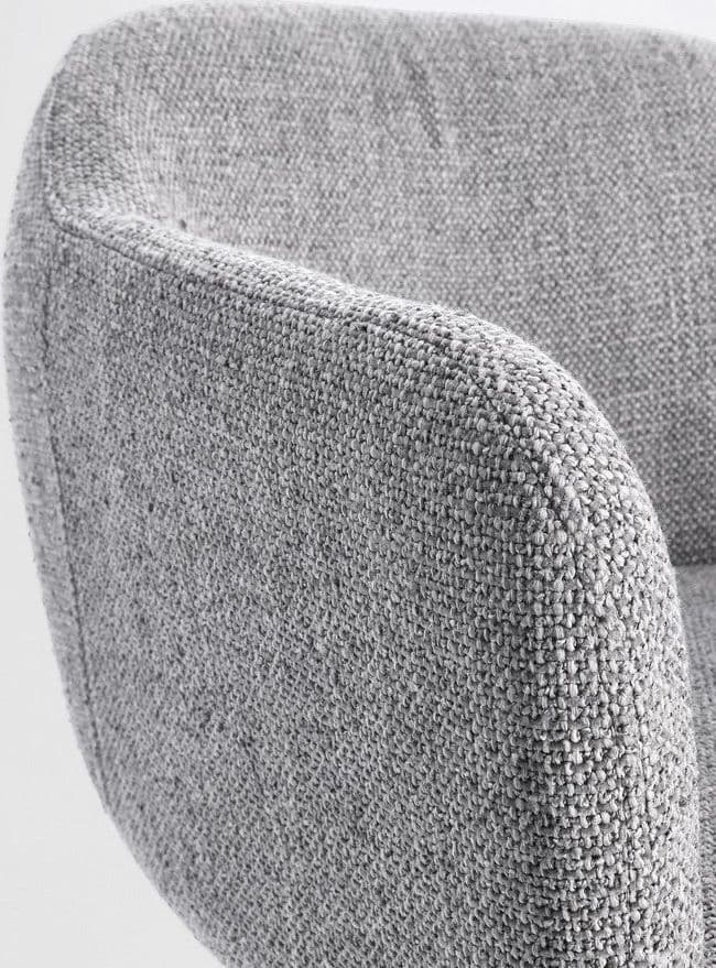 Poltrona girevole "Lottie" base in compensato e schienale in acciaio per interno in Poltrone Decor Space - Altamura, commercioVirtuoso.it