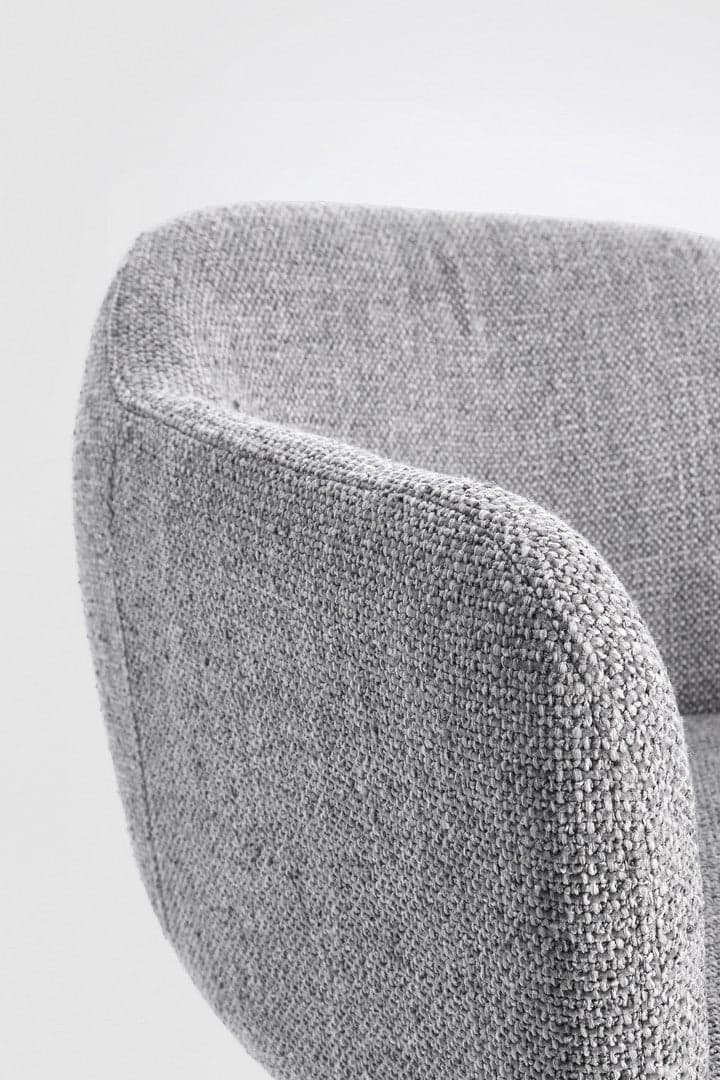 Poltrona girevole "Lottie" base in compensato e schienale in acciaio per interno in Poltrone Decor Space - Altamura, commercioVirtuoso.it
