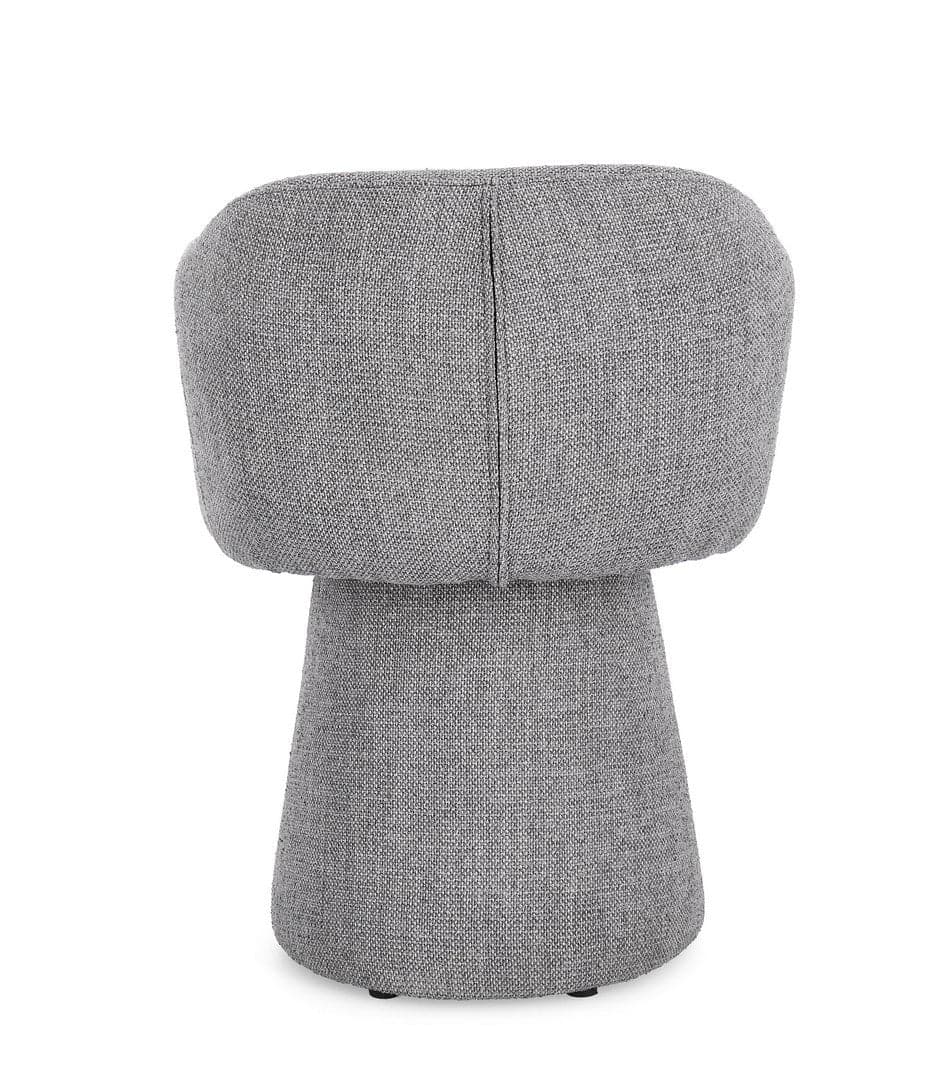 Poltrona girevole "Lottie" base in compensato e schienale in acciaio per interno in Poltrone Decor Space - Altamura, commercioVirtuoso.it