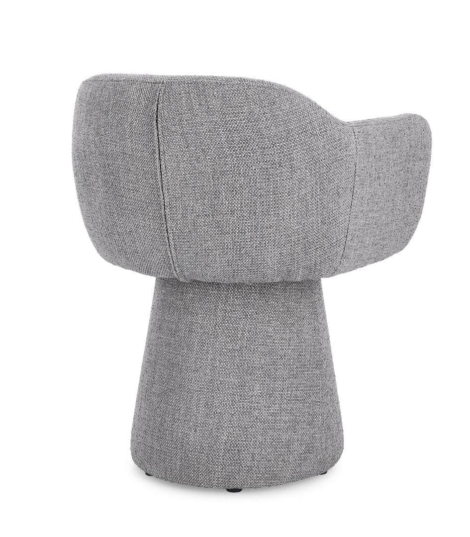 Poltrona girevole "Lottie" base in compensato e schienale in acciaio per interno in Poltrone Decor Space - Altamura, commercioVirtuoso.it