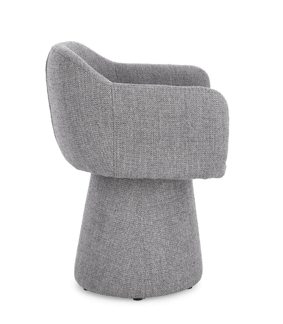 Poltrona girevole "Lottie" base in compensato e schienale in acciaio per interno in Poltrone Decor Space - Altamura, commercioVirtuoso.it