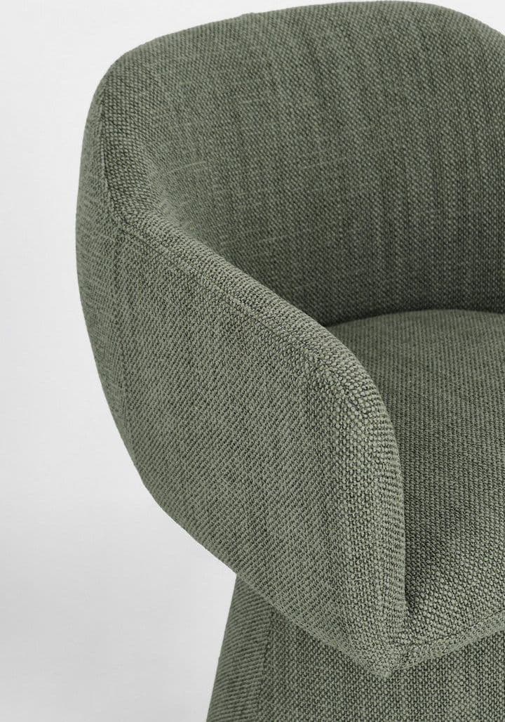 Poltrona girevole "Lottie" base in compensato e schienale in acciaio per interno in Poltrone Decor Space - Altamura, commercioVirtuoso.it