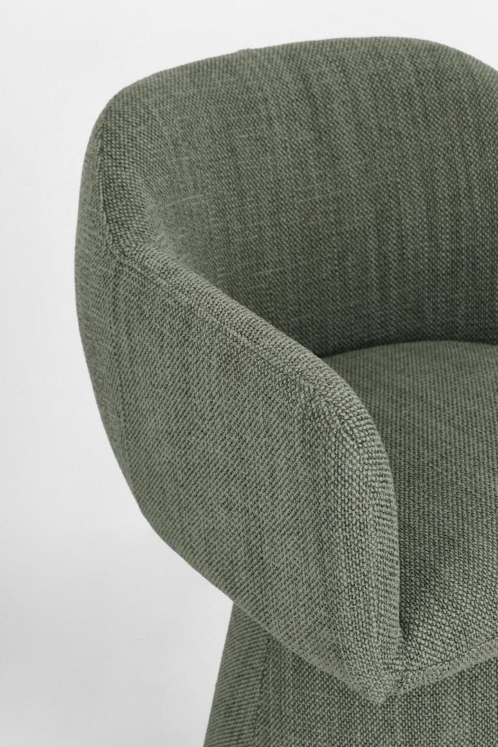 Poltrona girevole "Lottie" base in compensato e schienale in acciaio per interno in Poltrone Decor Space - Altamura, commercioVirtuoso.it
