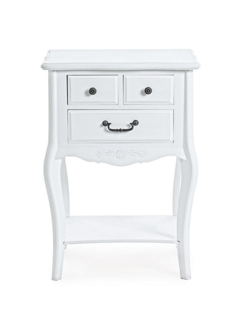 Mobiletto "Daisy" struttura in legno MDF con 3 cassetti per interni in Comò e cassettiere Decor Space - Altamura, commercioVirtuoso.it