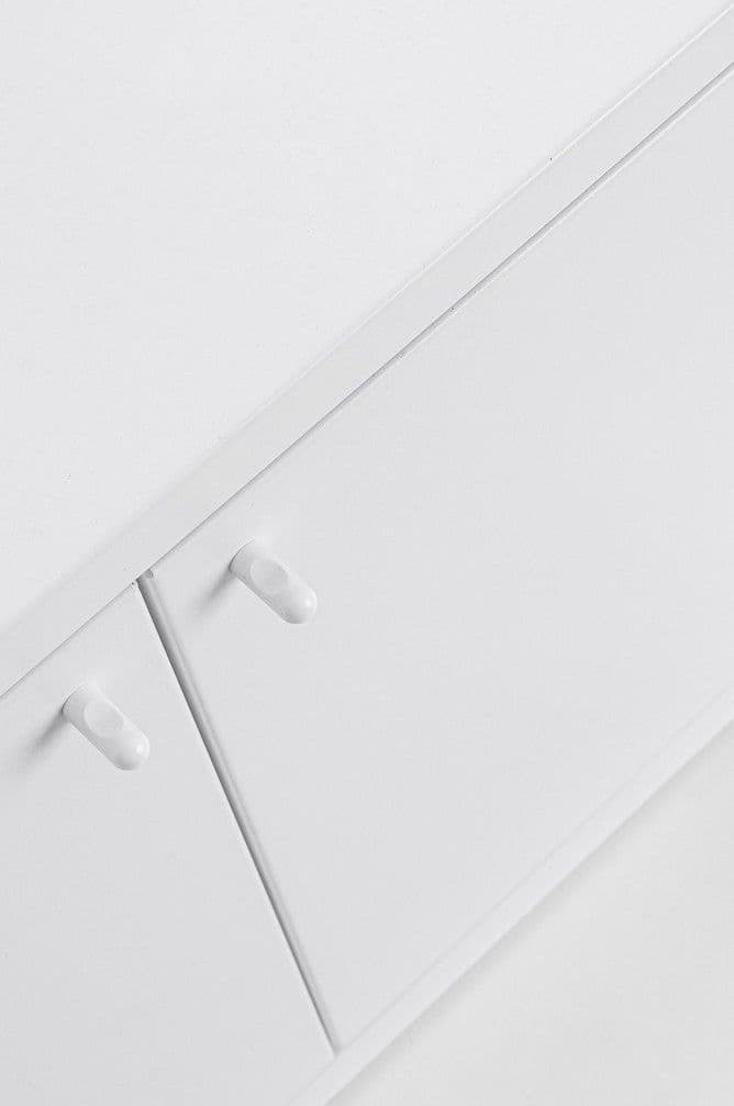 Espositore "Darik" colore bianco con 8 cesti in salice per interni in Tavoli da sala da pranzo Decor Space - Altamura, commercioVirtuoso.it