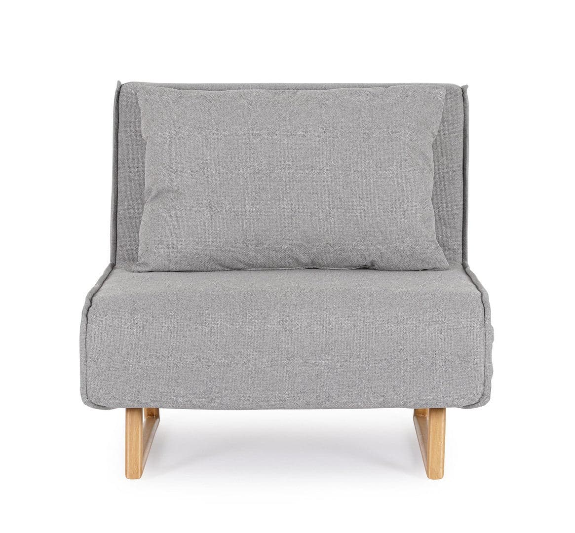 Divano letto "Colton" 1 posto con rivestimento 100% poliestere per interno