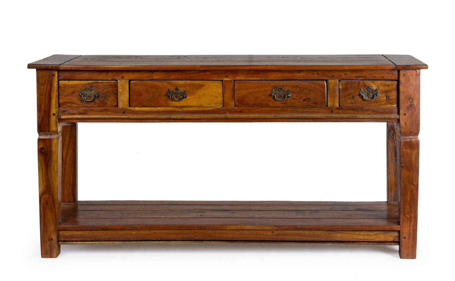 Consolle "Chateaux" con struttura in legno d'acacia indiano massiccio per interni in Credenze Decor Space - Altamura, commercioVirtuoso.it
