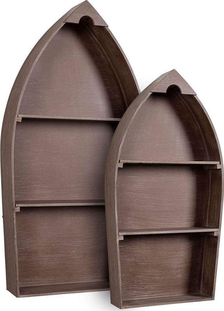 Mensola "Boat" struttura in legno MDF per interni set da 2 in Librerie Decor Space - Altamura, commercioVirtuoso.it