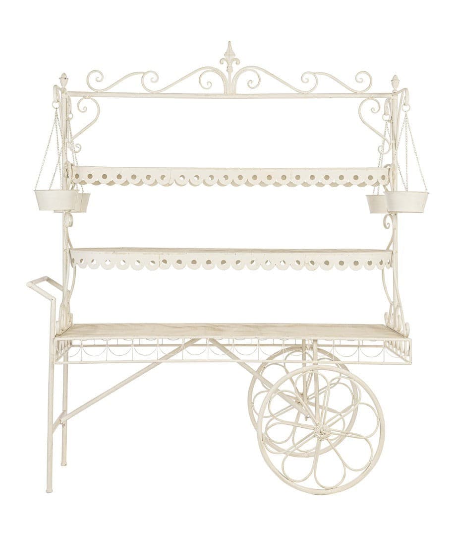 Carrello "Merek" espositore struttura in metallo 2 posti per interni in Tavoli da sala da pranzo Decor Space - Altamura, commercioVirtuoso.it