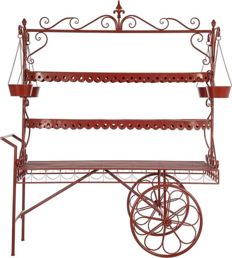Carrello "Merek" espositore struttura in metallo 2 posti per interni in Tavoli da sala da pranzo Decor Space - Altamura, commercioVirtuoso.it