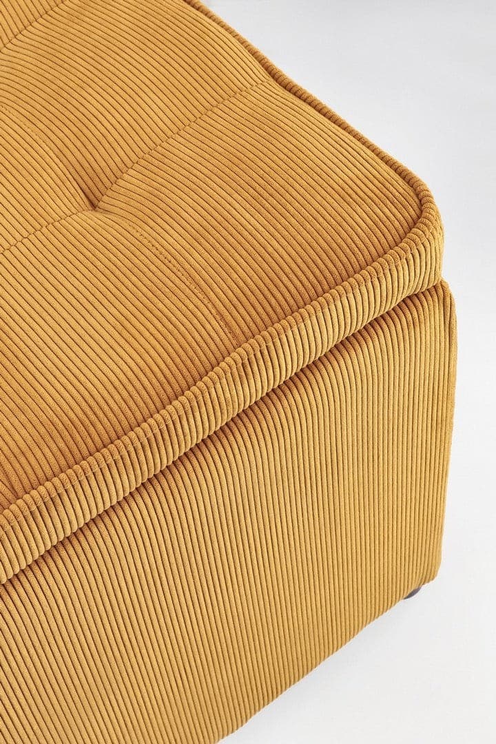 Pouf contenitore "Dylan" struttura in legno di pino rivestimento in poliestere per interno in Ottomane e poggiapiedi Decor Space - Altamura, commercioVirtuoso.it