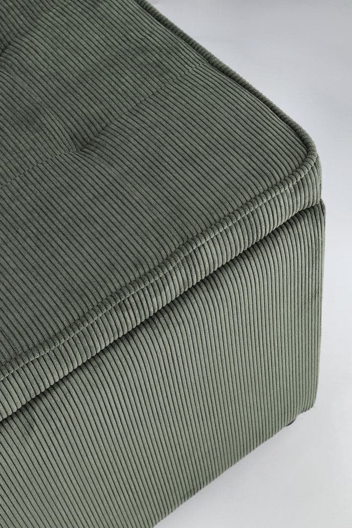 Pouf contenitore "Dylan" struttura in legno di pino rivestimento in poliestere per interno - 34
