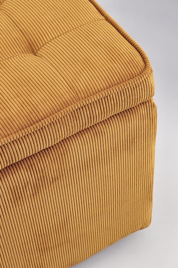 Pouf contenitore "Dylan" struttura in legno di pino rivestimento in poliestere per interno in Ottomane e poggiapiedi Decor Space - Altamura, commercioVirtuoso.it