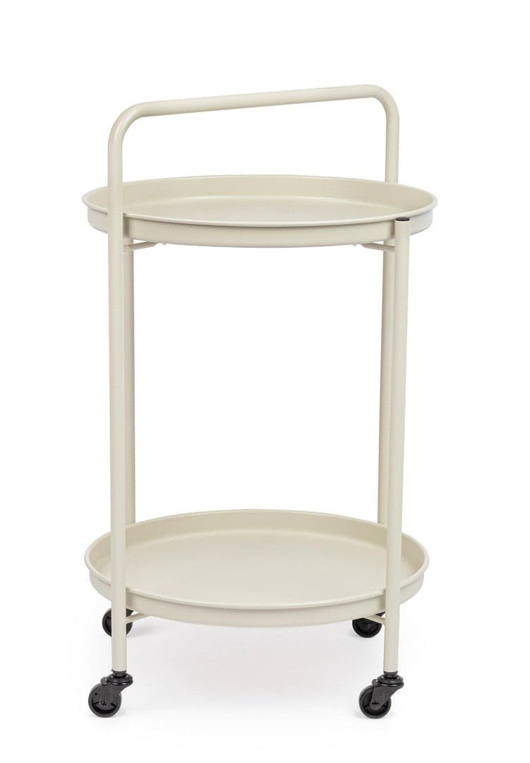 Carrello "Austin" con vassoio struttura in acciaio trattato per esterno in Tavoli standard Decor Space - Altamura, commercioVirtuoso.it