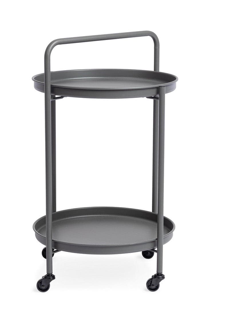 Carrello "Austin" con vassoio struttura in acciaio trattato per esterno in Tavoli standard Decor Space - Altamura, commercioVirtuoso.it