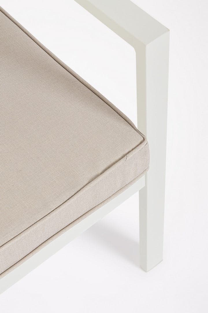 Salotto con poltrone e tavolino "Hilde" struttura in alluminio per veranda e giardino in Set di mobili Decor Space - Altamura, commercioVirtuoso.it