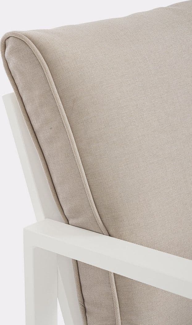 Salotto con poltrone e tavolino "Hilde" struttura in alluminio per veranda e giardino in Set di mobili Decor Space - Altamura, commercioVirtuoso.it