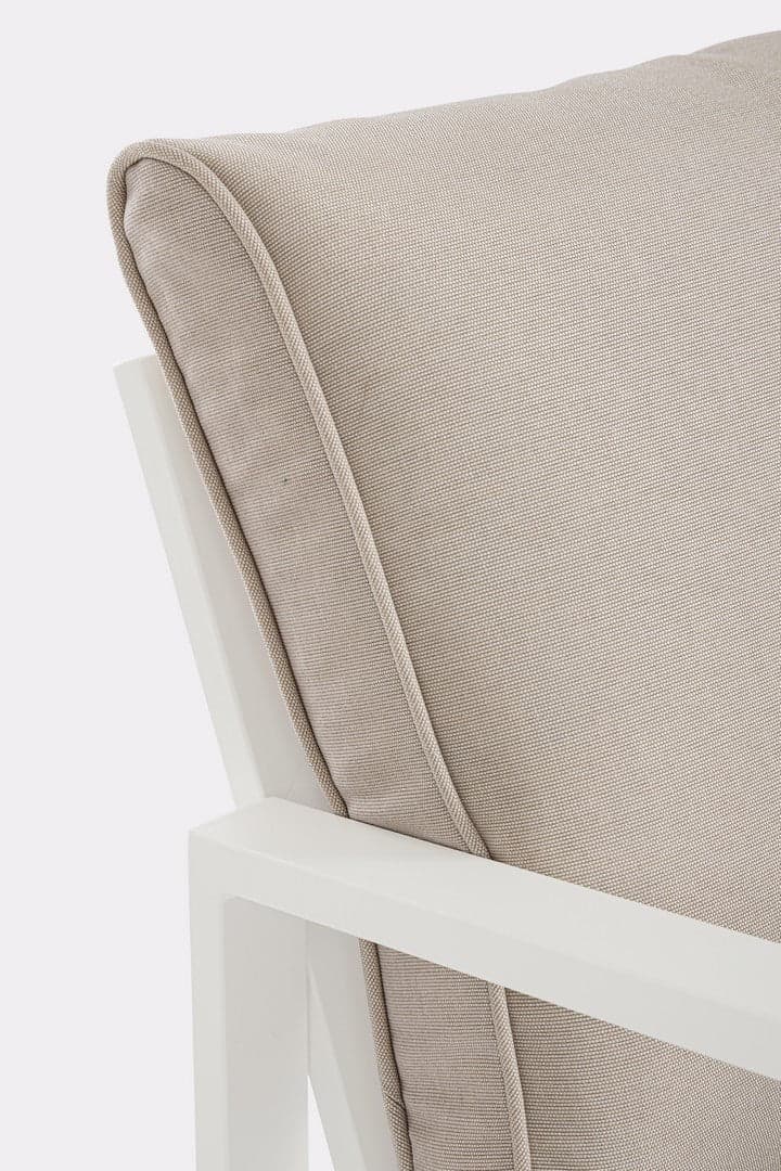 Salotto con poltrone e tavolino "Hilde" struttura in alluminio per veranda e giardino in Set di mobili Decor Space - Altamura, commercioVirtuoso.it