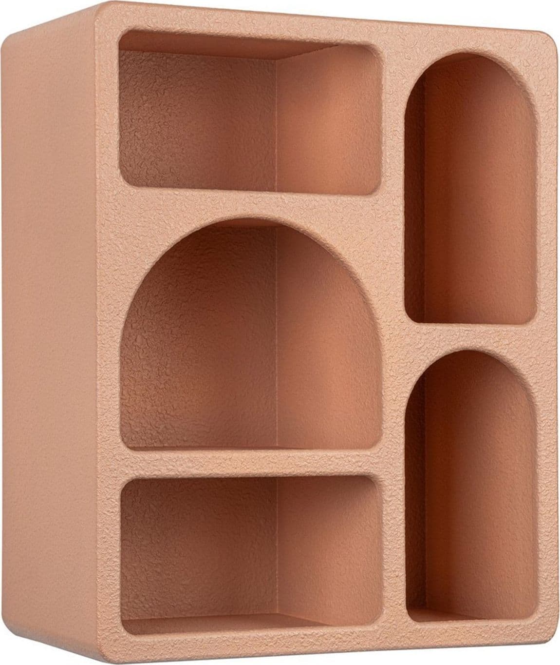 Mensola "Creamy" struttura in legno MDF effetto materico per interno in Librerie Decor Space - Altamura, commercioVirtuoso.it