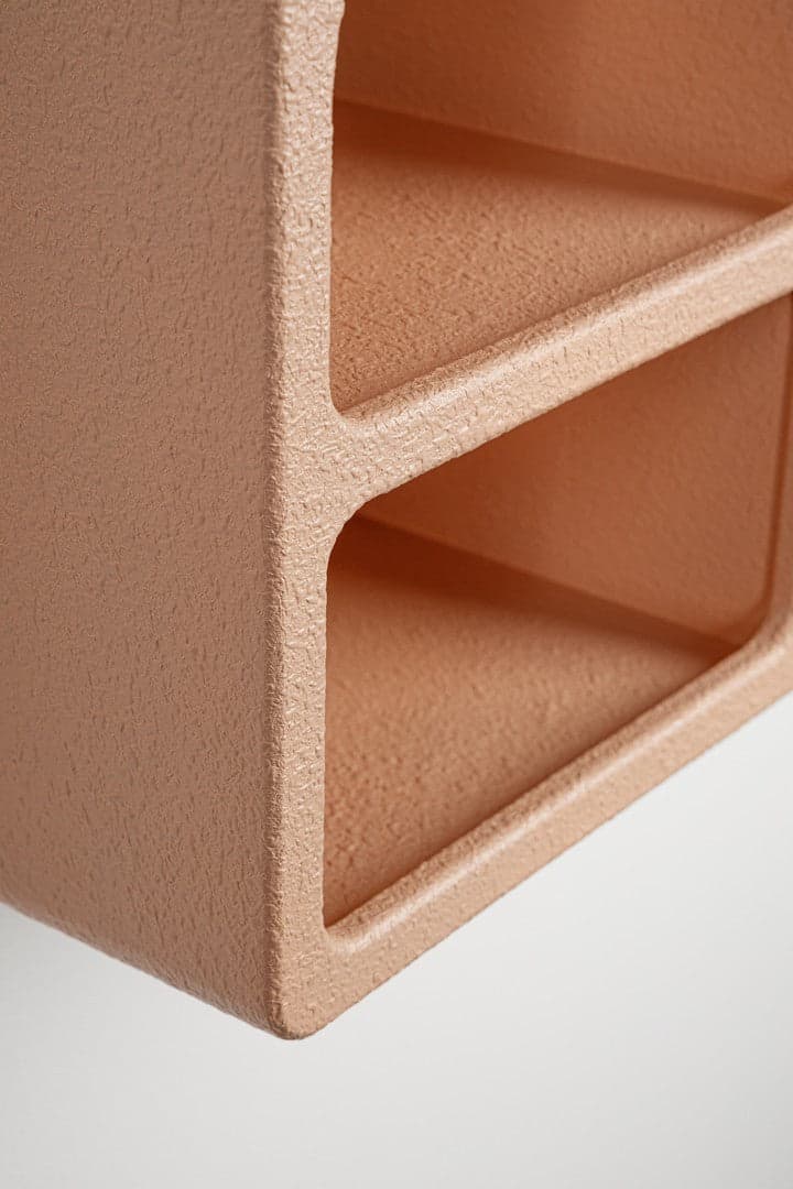 Mensola "Creamy" struttura in legno MDF effetto materico per interno in Librerie Decor Space - Altamura, commercioVirtuoso.it
