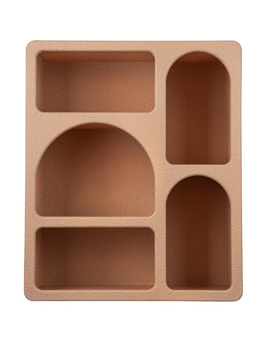 Mensola "Creamy" struttura in legno MDF effetto materico per interno in Librerie Decor Space - Altamura, commercioVirtuoso.it