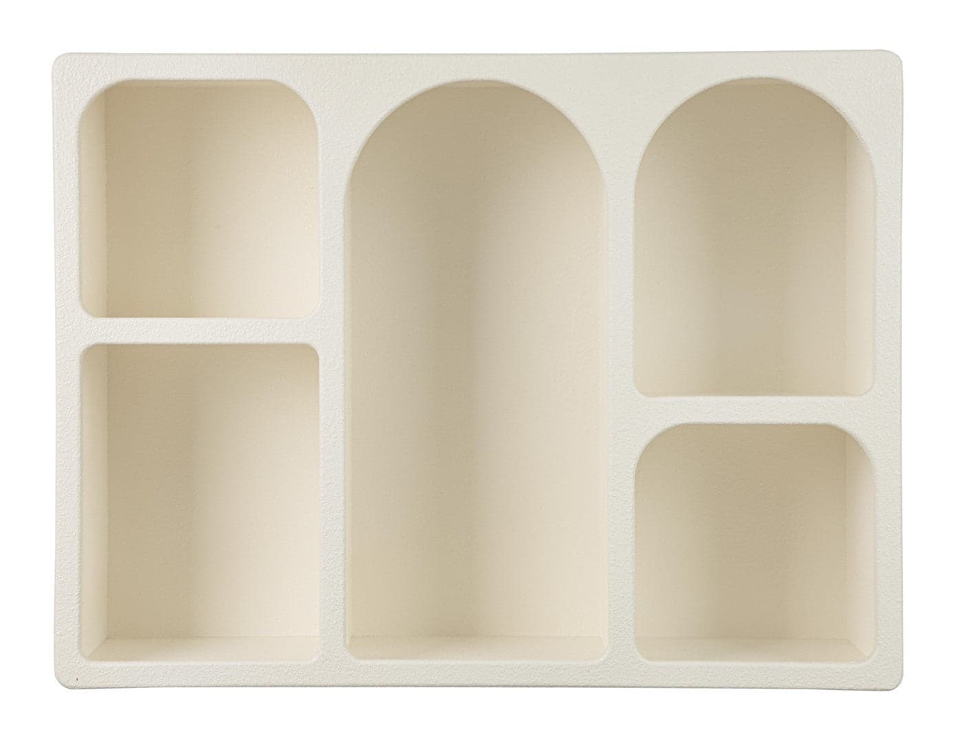 Mensola "Creamy" struttura in legno MDF effetto materico per interno in Librerie Decor Space - Altamura, commercioVirtuoso.it