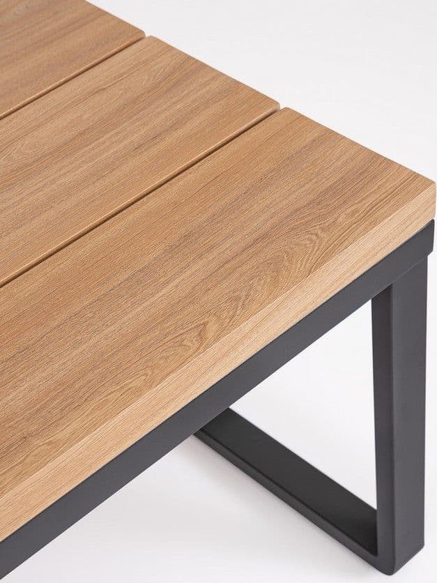 Salotto con poltrone e tavolino "Zelmar" struttura in alluminio per veranda e giardino in Set di mobili Decor Space - Altamura, commercioVirtuoso.it
