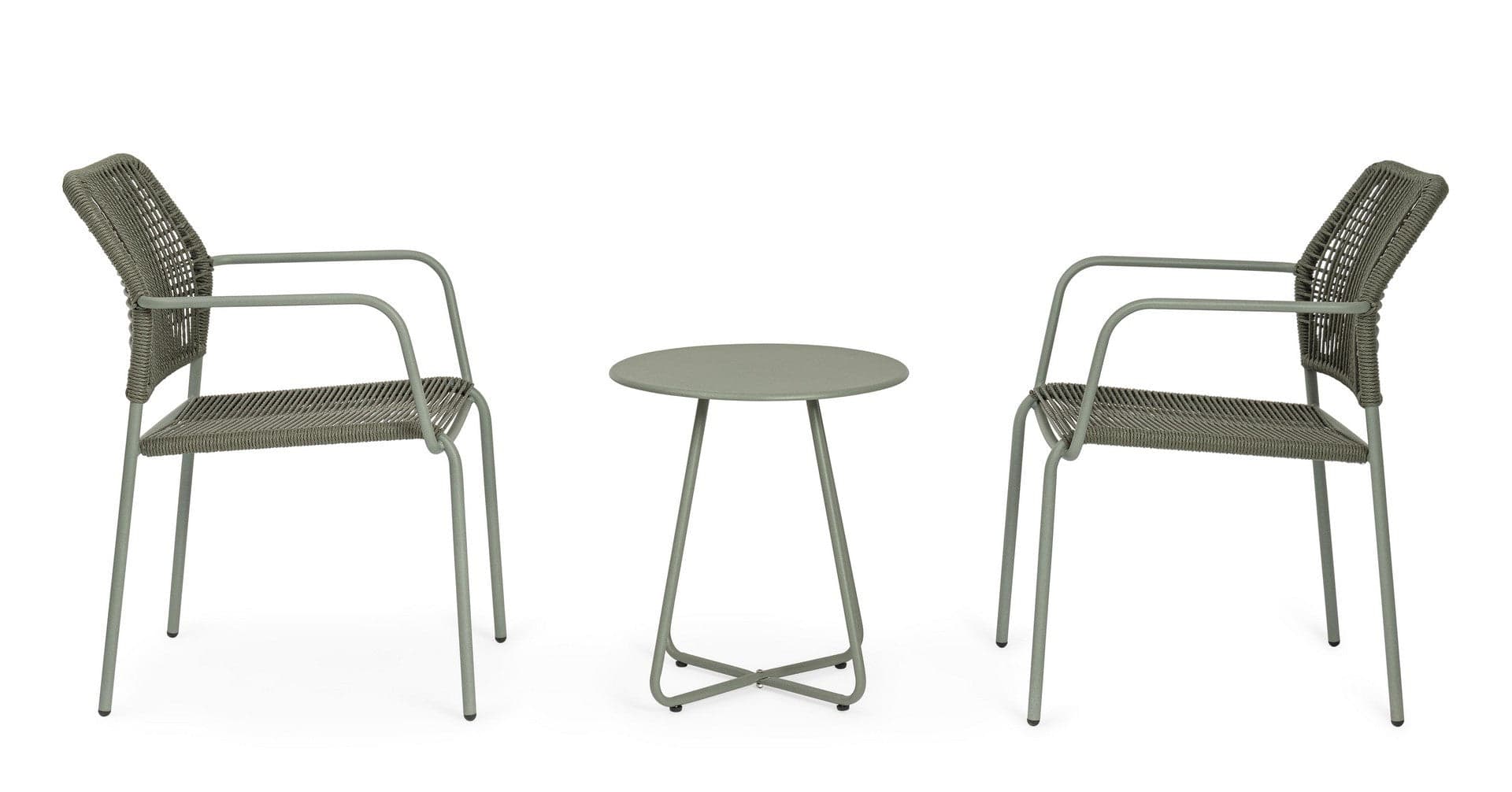 Tavolino "Jable" struttura in acciaio per esterno per arredo casa in Tavoli standard Decor Space - Altamura, commercioVirtuoso.it
