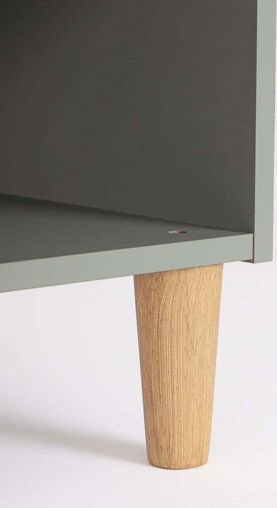 Set 4 gambe in legno per cubi composite struttura in legno MDF in Librerie Decor Space - Altamura, commercioVirtuoso.it