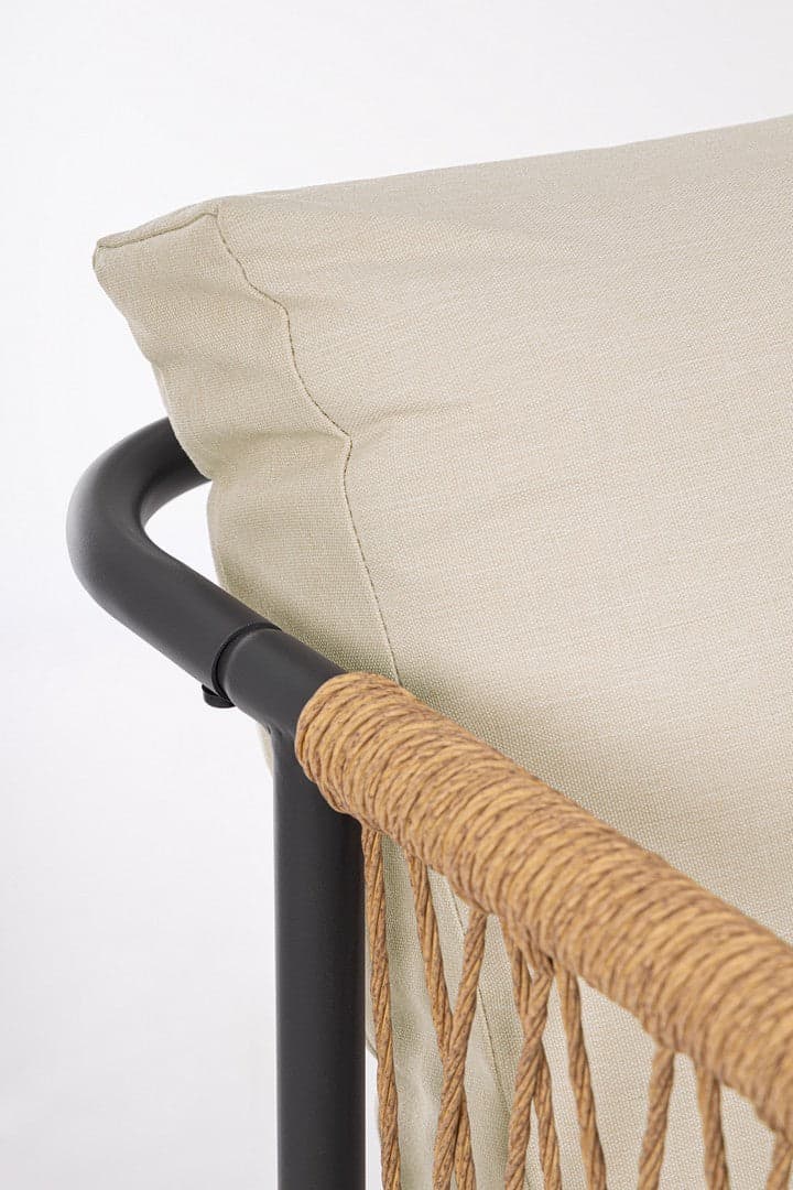 Salotto con poltrone e tavolino "Felipe" struttura in alluminio per veranda e giardino in Set di mobili Decor Space - Altamura, commercioVirtuoso.it