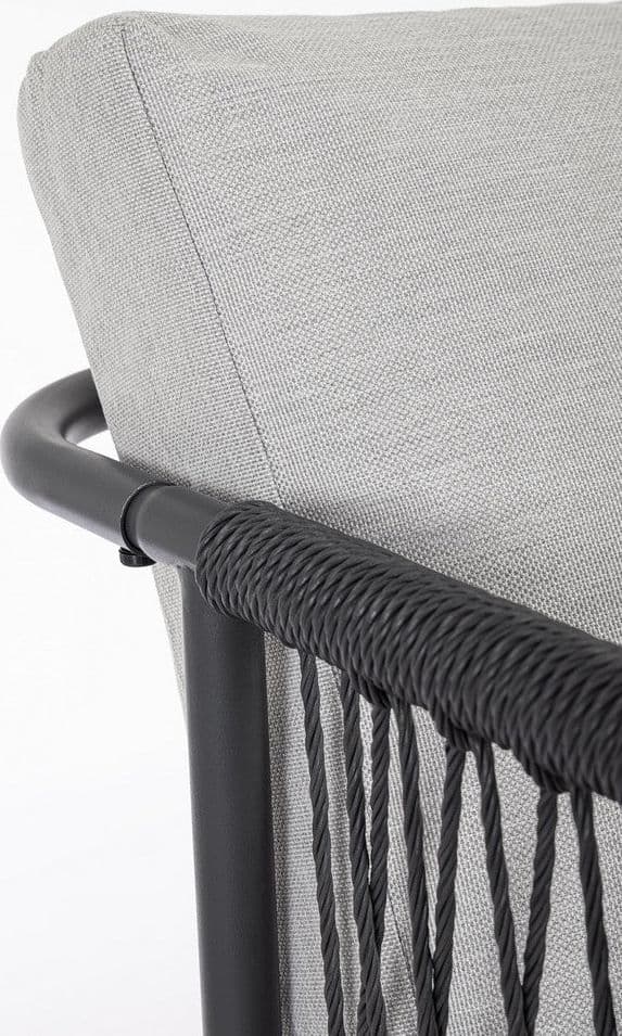 Salotto con poltrone e tavolino "Felipe" struttura in alluminio per veranda e giardino in Set di mobili Decor Space - Altamura, commercioVirtuoso.it
