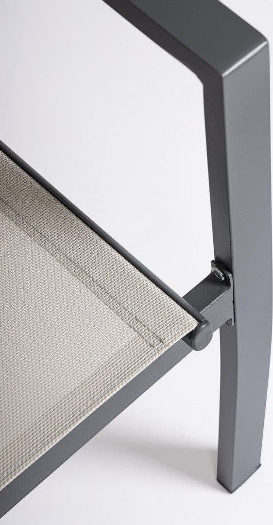 Salotto con poltrone e tavolino "Florida" struttura in acciaio per veranda e giardino in Set di mobili Decor Space - Altamura, commercioVirtuoso.it