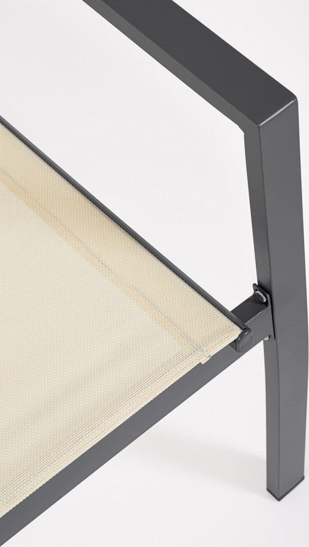 Salotto con poltrone e tavolino "Florida" struttura in acciaio per veranda e giardino in Set di mobili Decor Space - Altamura, commercioVirtuoso.it