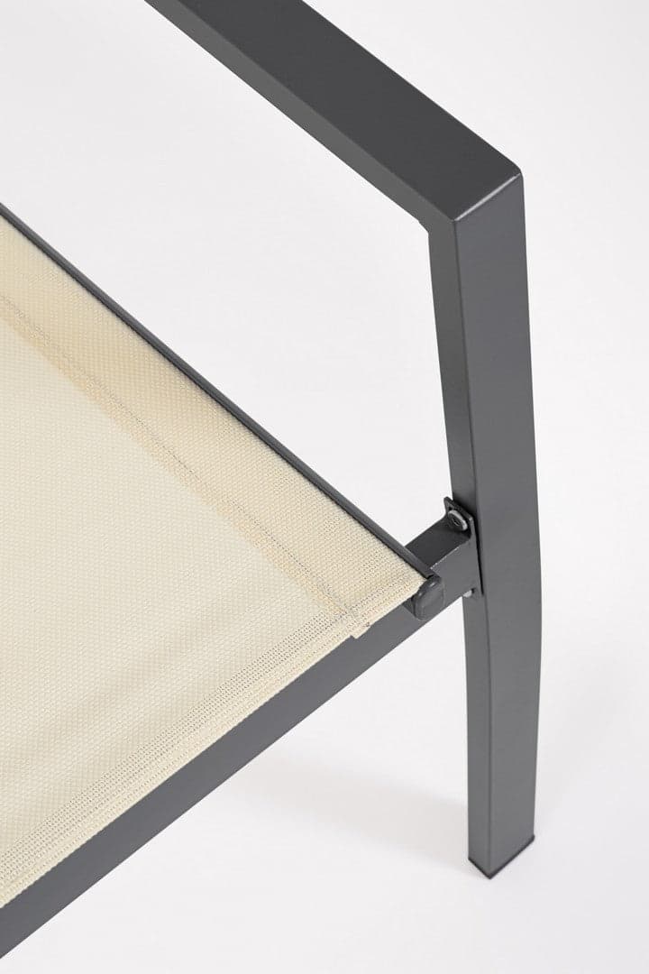Salotto con poltrone e tavolino "Florida" struttura in acciaio per veranda e giardino in Set di mobili Decor Space - Altamura, commercioVirtuoso.it