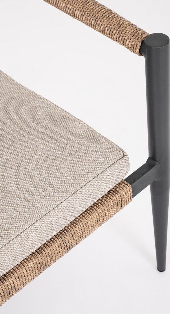 Salotto con poltrone e tavolino "Jandia" struttura in alluminio per veranda e giardino in Set di mobili Decor Space - Altamura, commercioVirtuoso.it