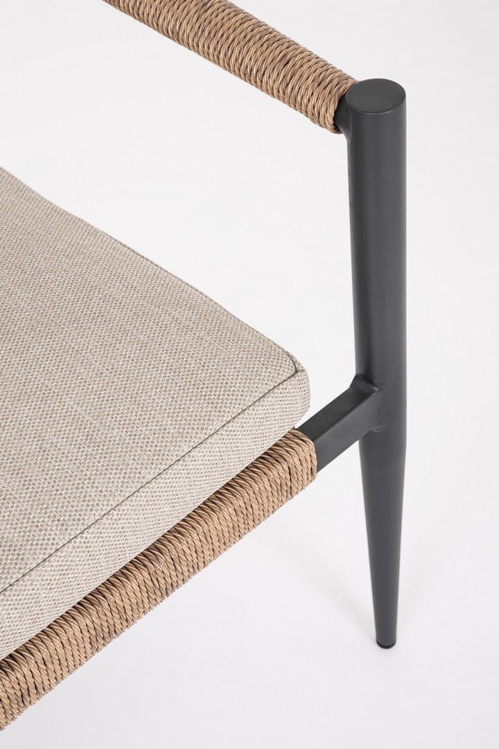 Salotto con poltrone e tavolino "Jandia" struttura in alluminio per veranda e giardino in Set di mobili Decor Space - Altamura, commercioVirtuoso.it