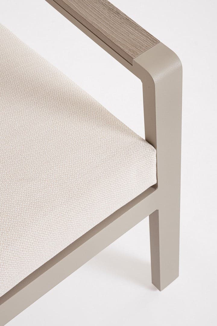 Salotto con poltrone e tavolino "Elna" struttura in alluminio per veranda e giardino in Set di mobili Decor Space - Altamura, commercioVirtuoso.it