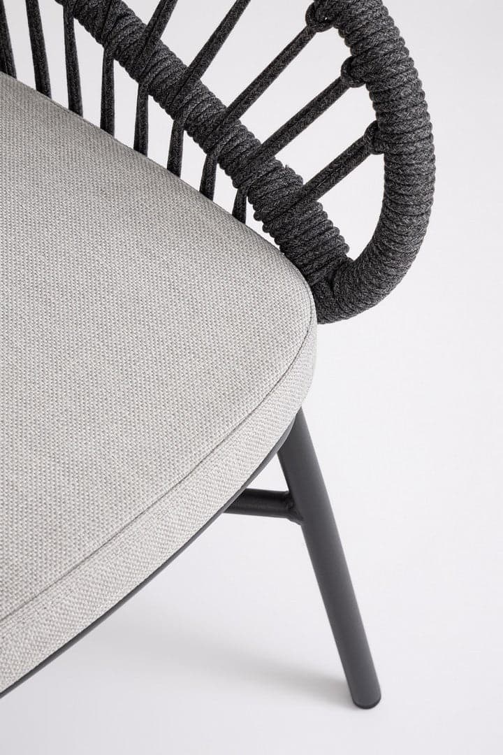 Sedia "Odivelas" struttura in alluminio con cuscino per esterni in Sedie Decor Space - Altamura, commercioVirtuoso.it